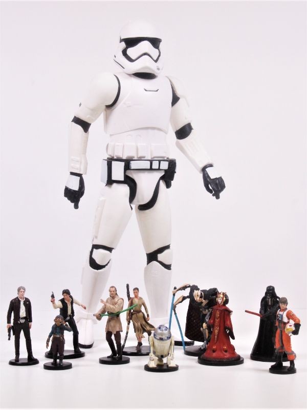10 Star Wars figuren + 1 XL Stormtrooper